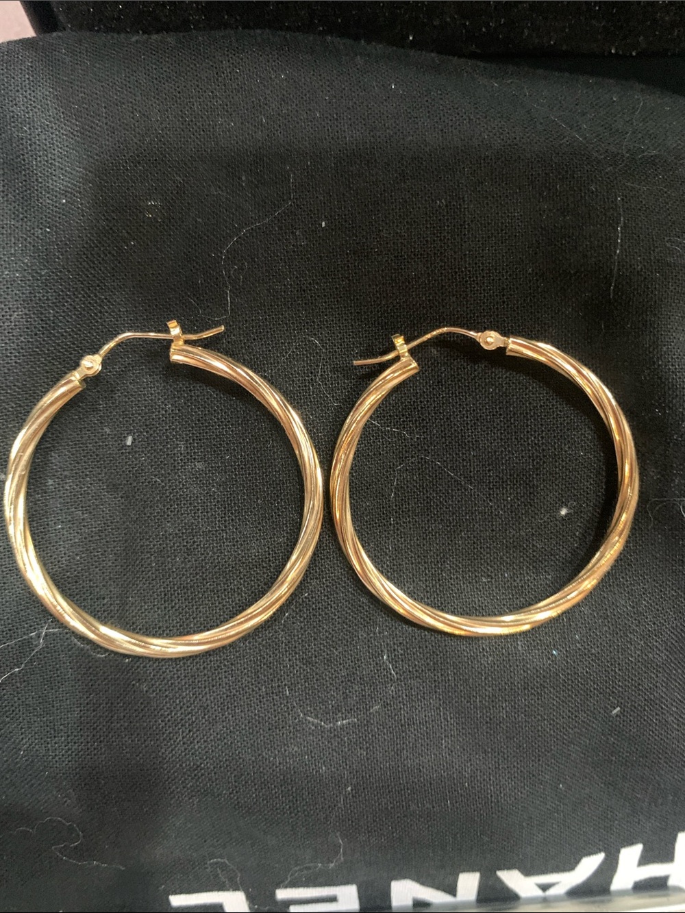 Gold-Tone Twisted Hoop Earrings - Women Jewelry